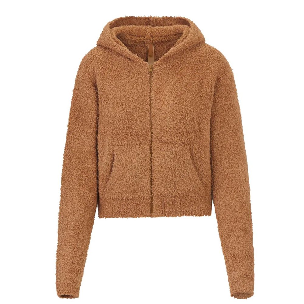 Skims- Cozy Knit Zip Up Hoodie- Came- Small/Medium- Excellent Condition